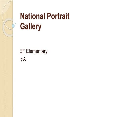 7A National portrait gallery