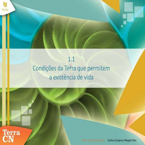 7º ano condições da terra que permitem a existência de vida 1 | PPTX