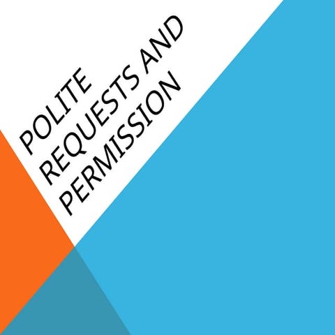 Asking for and giving permission | PPTX