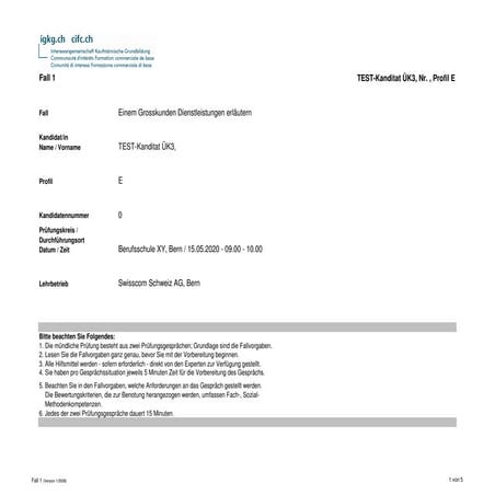 7 Arbeitsauftrag KundengespräCh 1 MüNdliche Lap