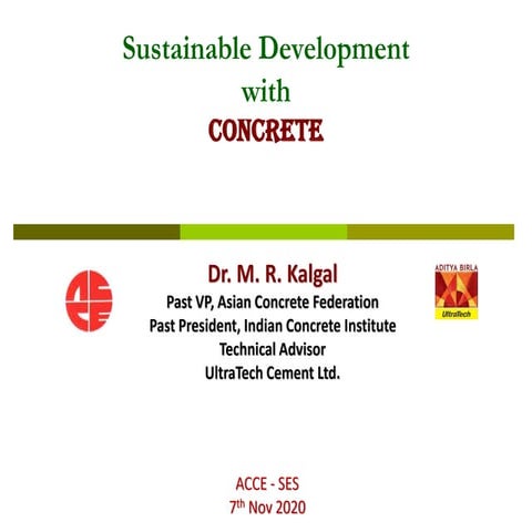 SUSTAINABLE DEVELOPMENT WITH CONCRETE | PDF