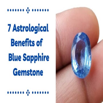 Sapphire Blue Benefits