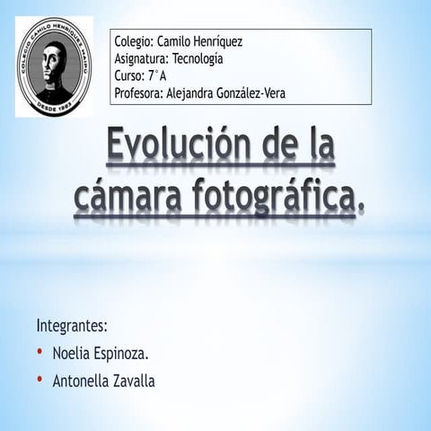 7º Año Básico - Tecnología -  Evolución de un objeto tecnológico -  Espinoza ...