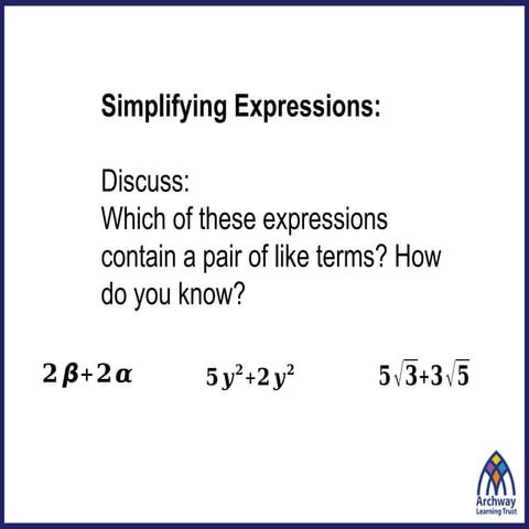 7aut1lesson71.pptx simplification of like terms