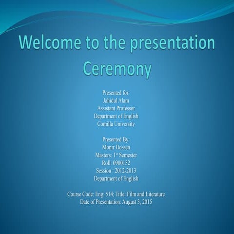 Presentation Hamlet !