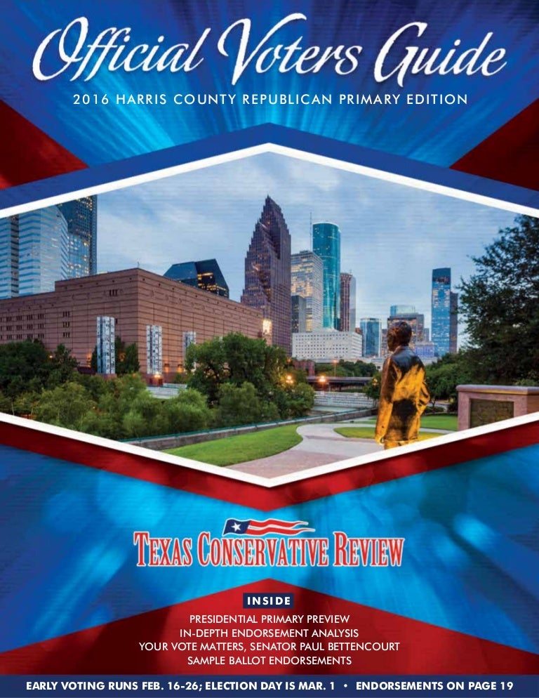 Texas Conservative Review TCR_2016_Primary_Voters_Guide