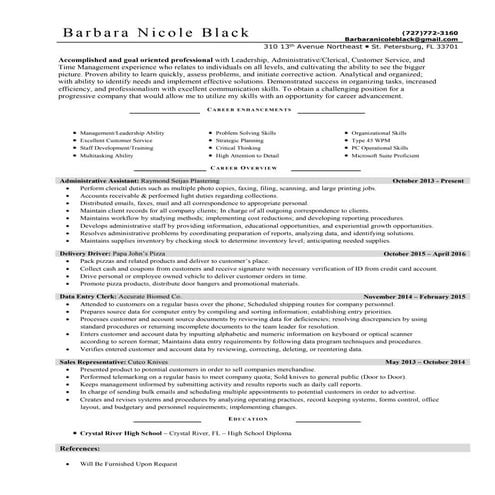 Barbara Nicole Black Resume