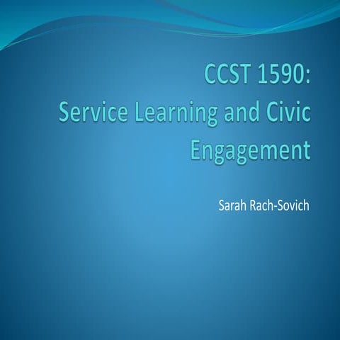 Service Learning Power Point