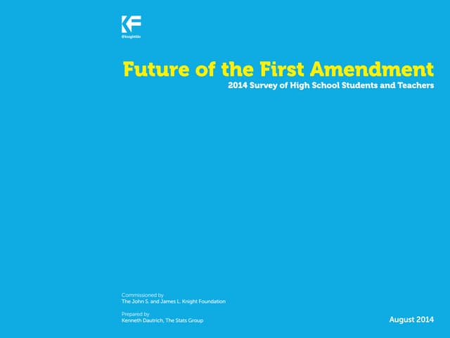 Future of the First Amendment Surve...