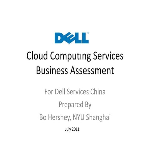 China Cloud Computing Presentation