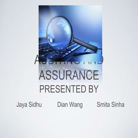 auditing and assurrance presentation copy