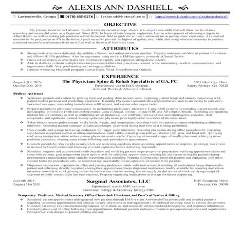 ALEXIS ANN DASHIELL RESUME 2E