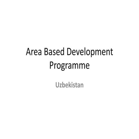 Area Based Development Programme