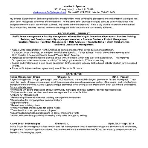 Jennifer Spencer Resume 8-20162