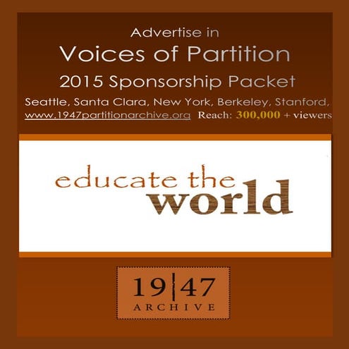 Global Sponsorship Packet 2015