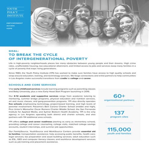 YPI Impact Report 2015 | PDF