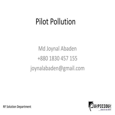 Pilot Pollution