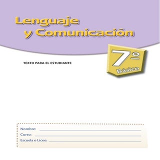  7 basico   lenguaje - mn - estudiante