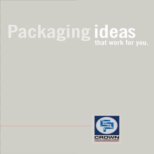 Crown Packaging_Ideas_Brochure | PDF