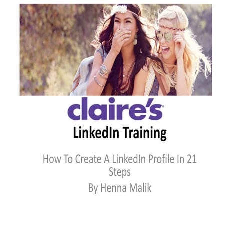 Claires Linkedin Training