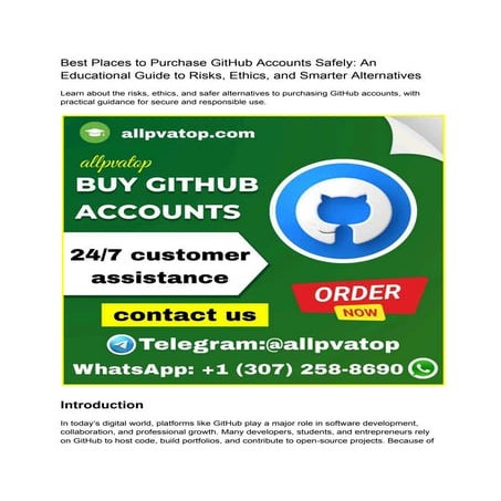 Top 7 Places to Buy GitHub Accounts.pdf