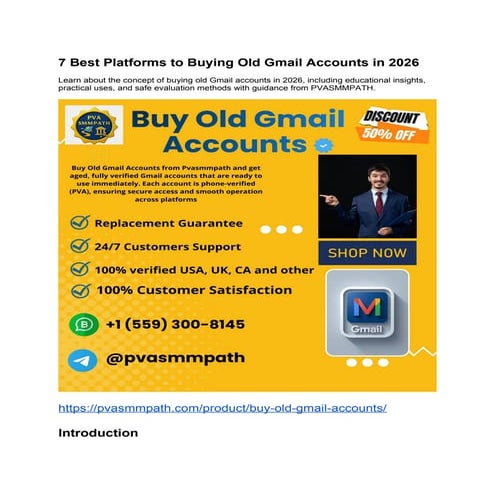 Comprehensive Guide to Buying and Understanding Old Gmail Accounts in ...