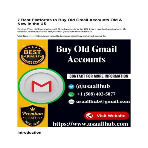 7 Best Platforms to Buy Old Gmail Accounts Old & New in the US.docx