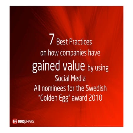 7 Best Practice On Social Media Nominated For The Golden Eeg