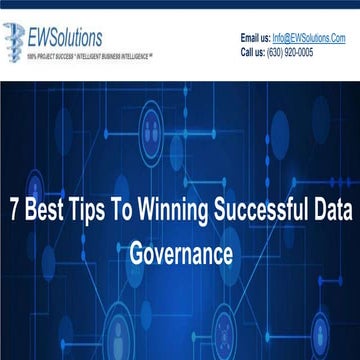 7 best tips to winning successful data governance 