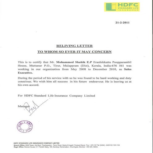 5 - HDFC - Sales Executive Certificate