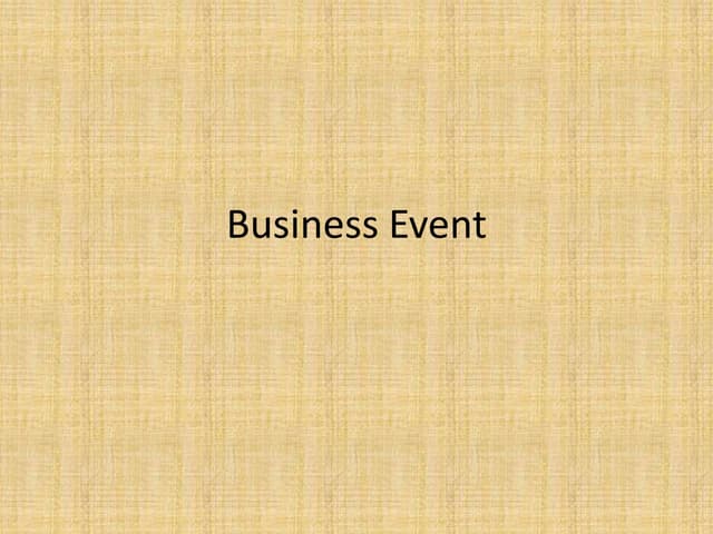 7, business event system