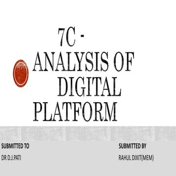 7 c analysis of web platform ( indian express) | PPT