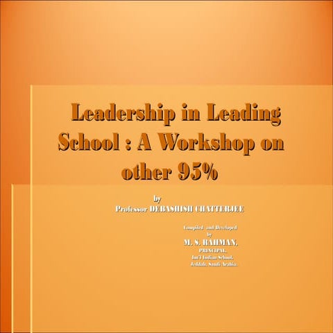 Leadership in Leading School | PPT