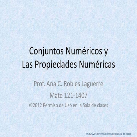 7 c1   conjuntos numéricos y sus propiedades