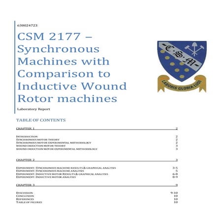 Synchronous Machines And Induction Motors Docx
