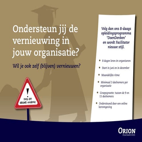 ORION Doendenken folder