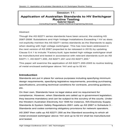 Gabriel Ojeah - HV CONFERENCE PAPER- PERTH 2015