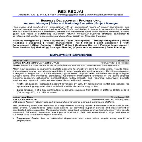 R. Redjai Online Use Resume