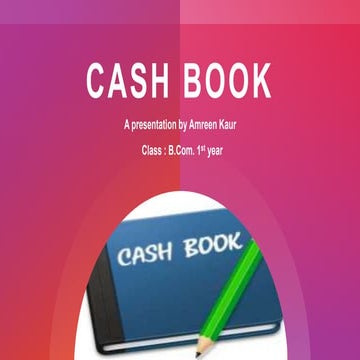All About Cash Book