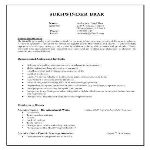 PLP CV - JBlogs (Grid Layout) | DOCX