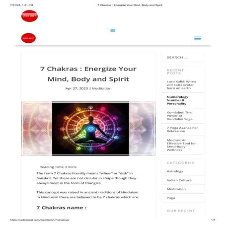 7 Chakras Energize Your Mind, Body and Spirit.pdf
