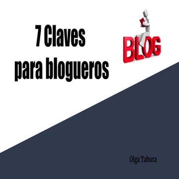 7 claves  para blogueros 