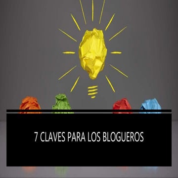 7 claves para los blogueros