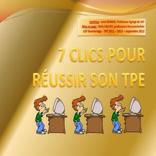 7 clics pour réussir son tpe