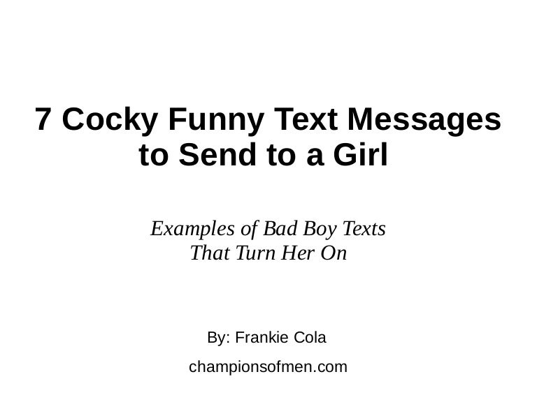 funny texts to send a girl