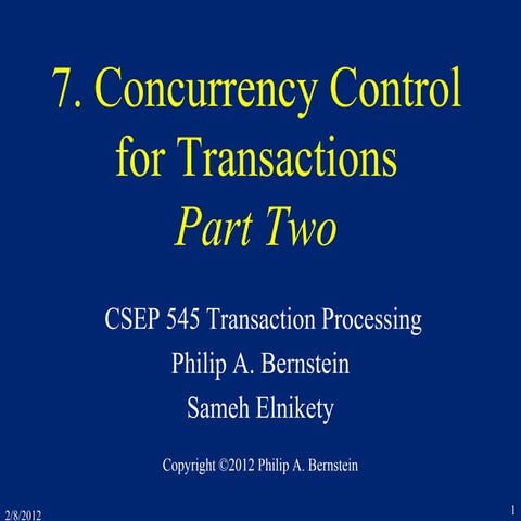 7 concurrency controltwo