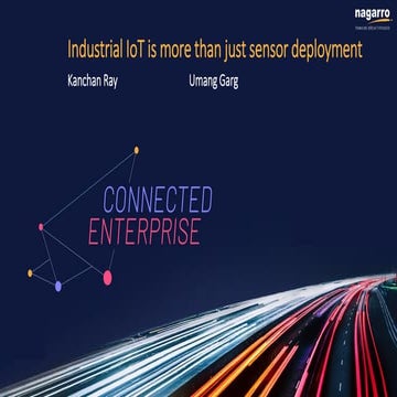 Connecting the dots – Industrial IoT is more than just sensor deployment