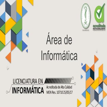 Presentación área de informática LIEMAV