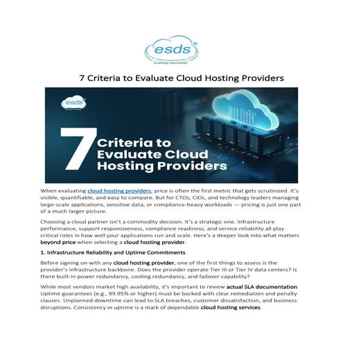 7 Criteria to Evaluate Cloud Hosting Providers.pdf