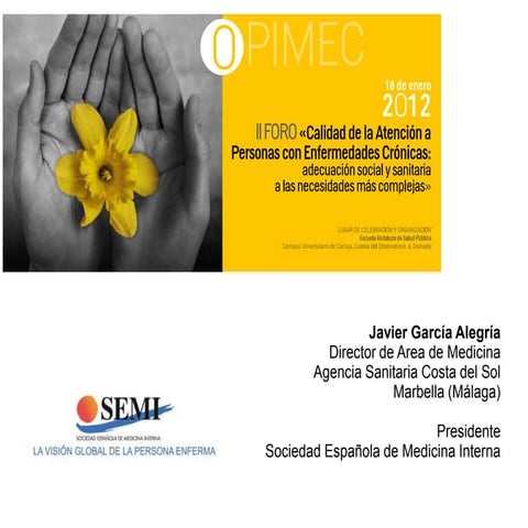 II Foro "Calidad de la Atención a Personas con Enfermedades Crónicas